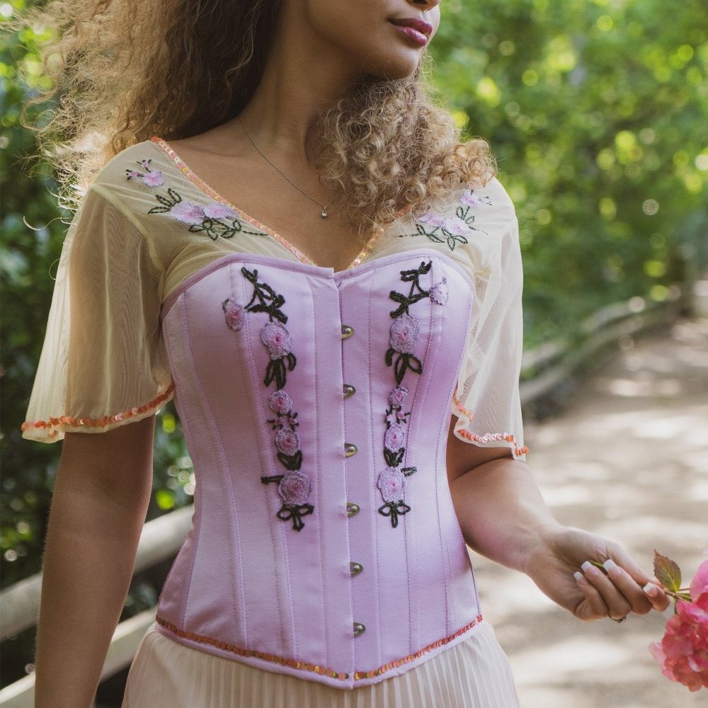 Corset Story EMBROIDERED CORSET BLOUSE